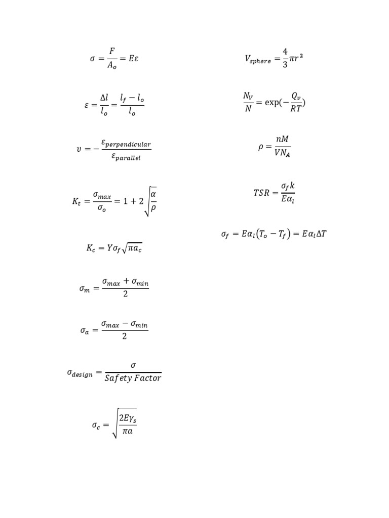 Formula Sheet (2) | PDF