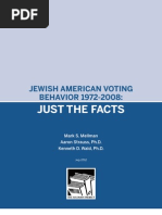Just The Facts: Jewish American Voting BEHAVIOR 1972-2008