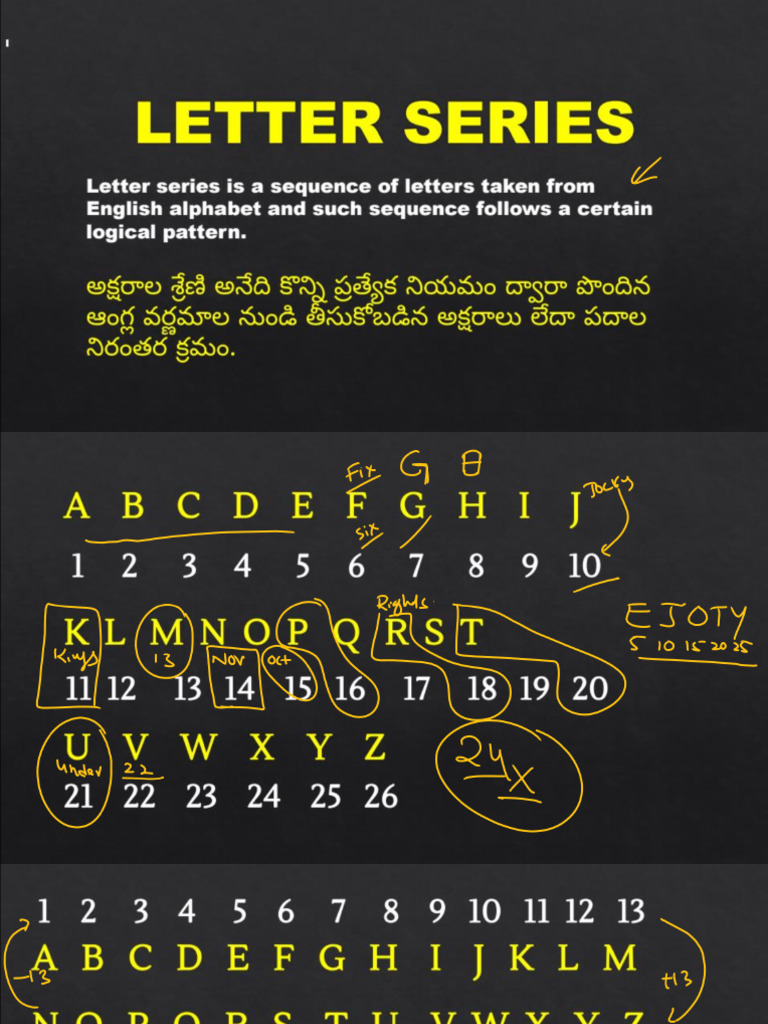 Letter Series Class | PDF