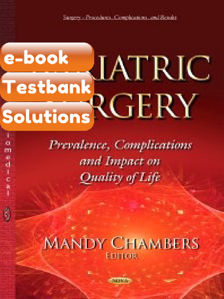 Testbank Bariatric Surgery Prevalence Complications and Impact On ...