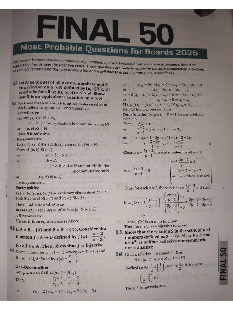 Maths 50 | PDF
