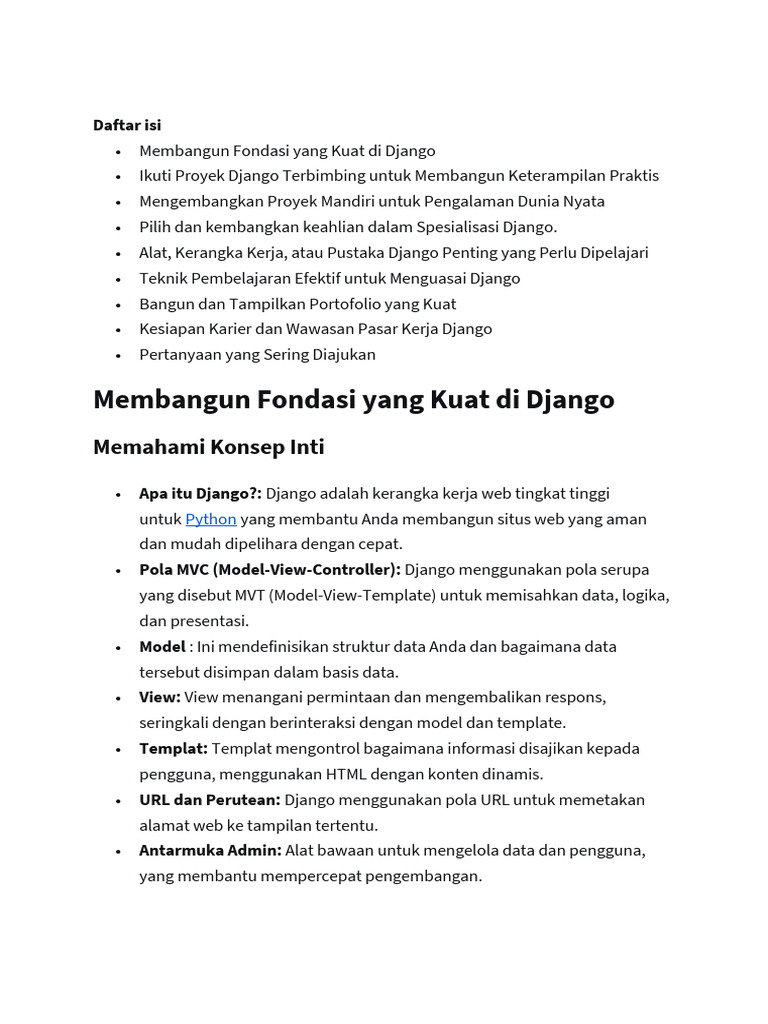 Roadmap Django | PDF