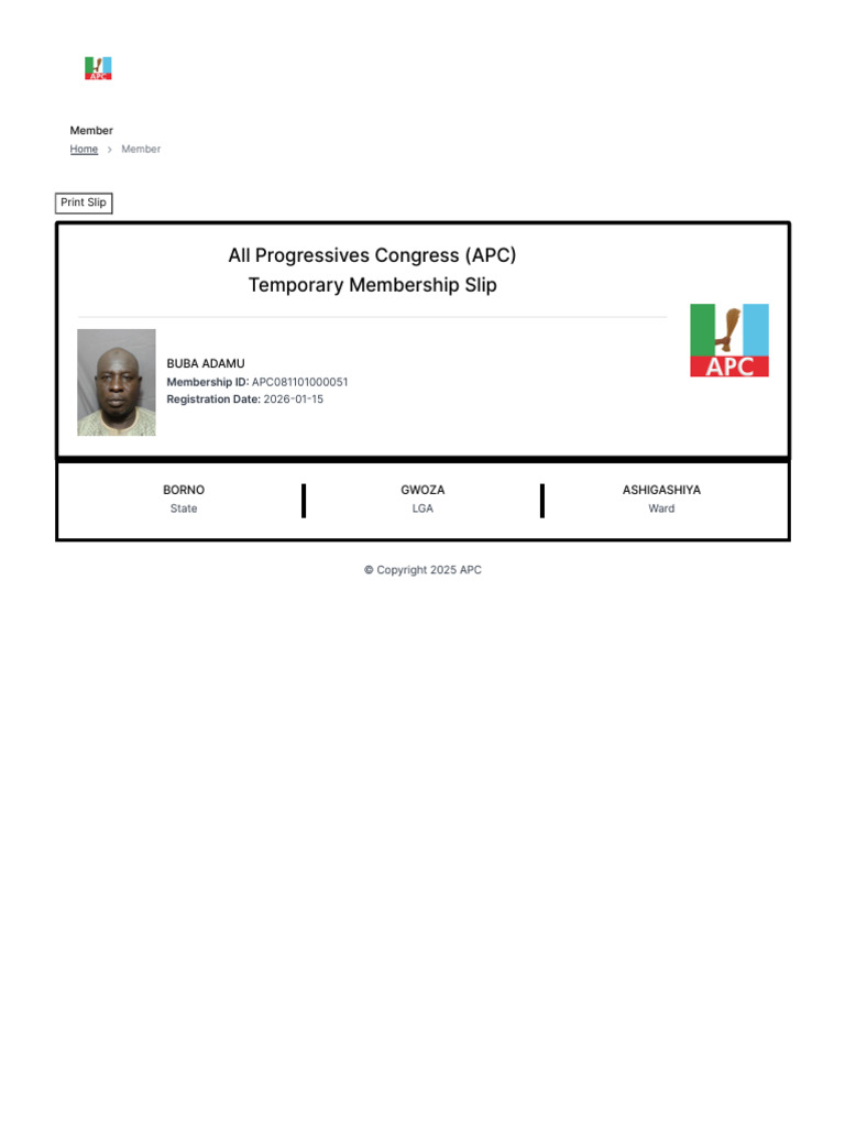 APC Registration Portal | PDF