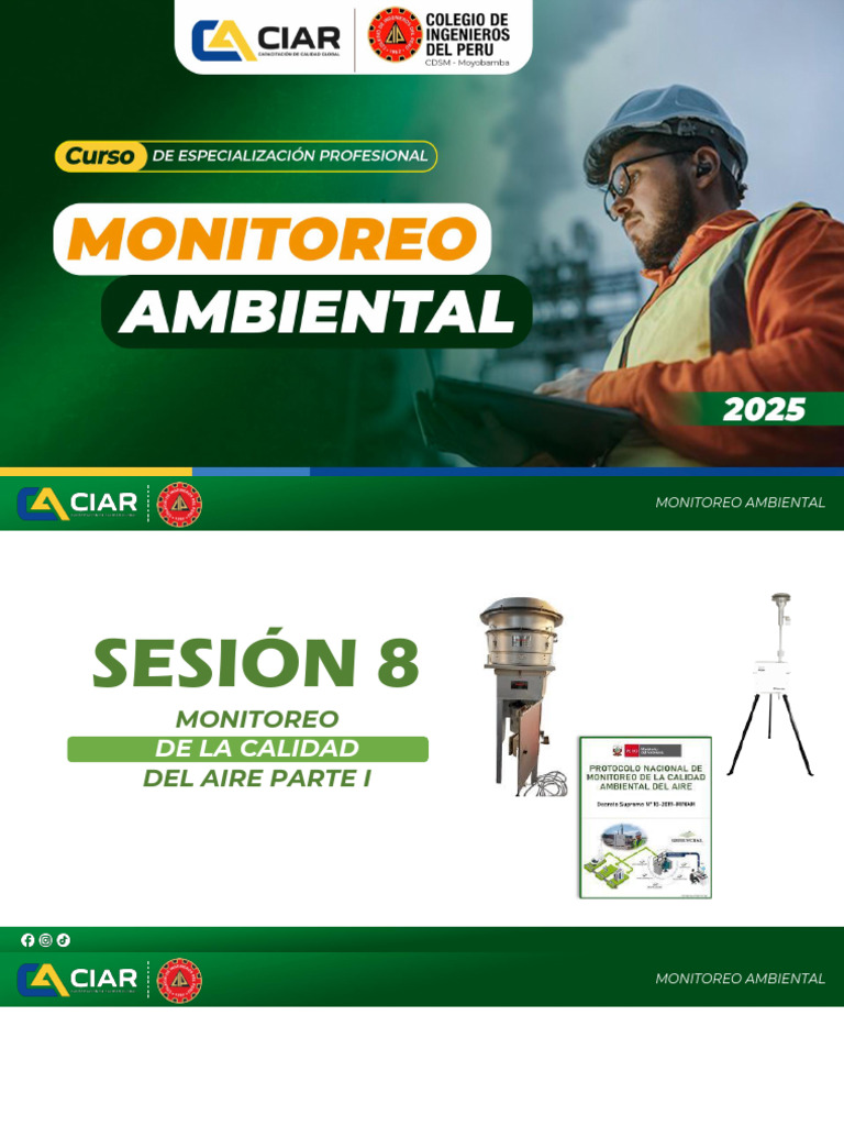 Sesión #8-Monitoreo de La Calidad Del Aire Parte 1 | PDF | La ...
