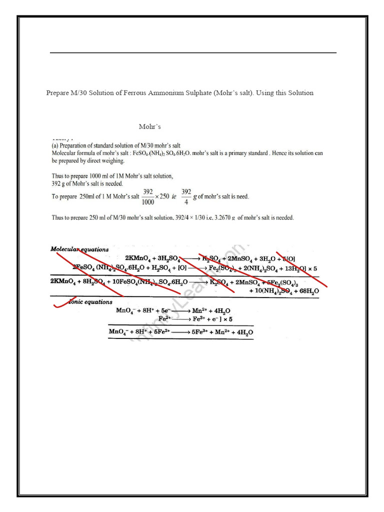 Aissce 2026 Practical Write Up | PDF | Salt (Chemistry) | Acid