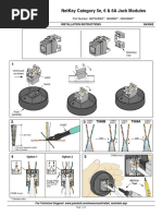 UTP Jack Module Installation Guide | PDF | Electrical Wiring | Wire