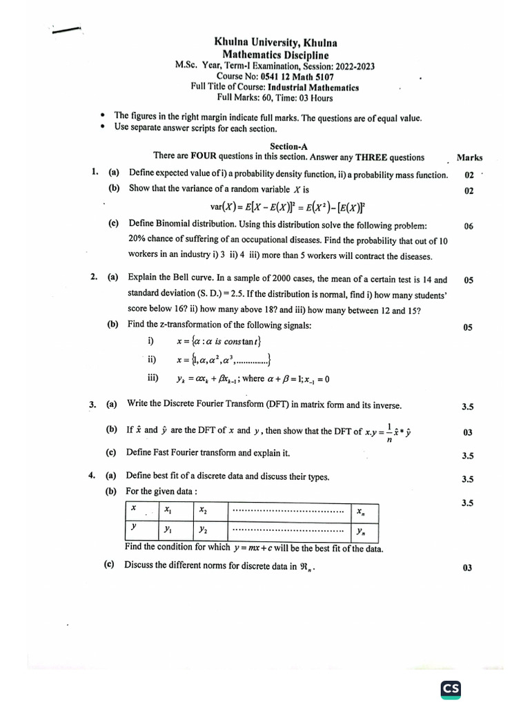 Industrial Mathematics | PDF