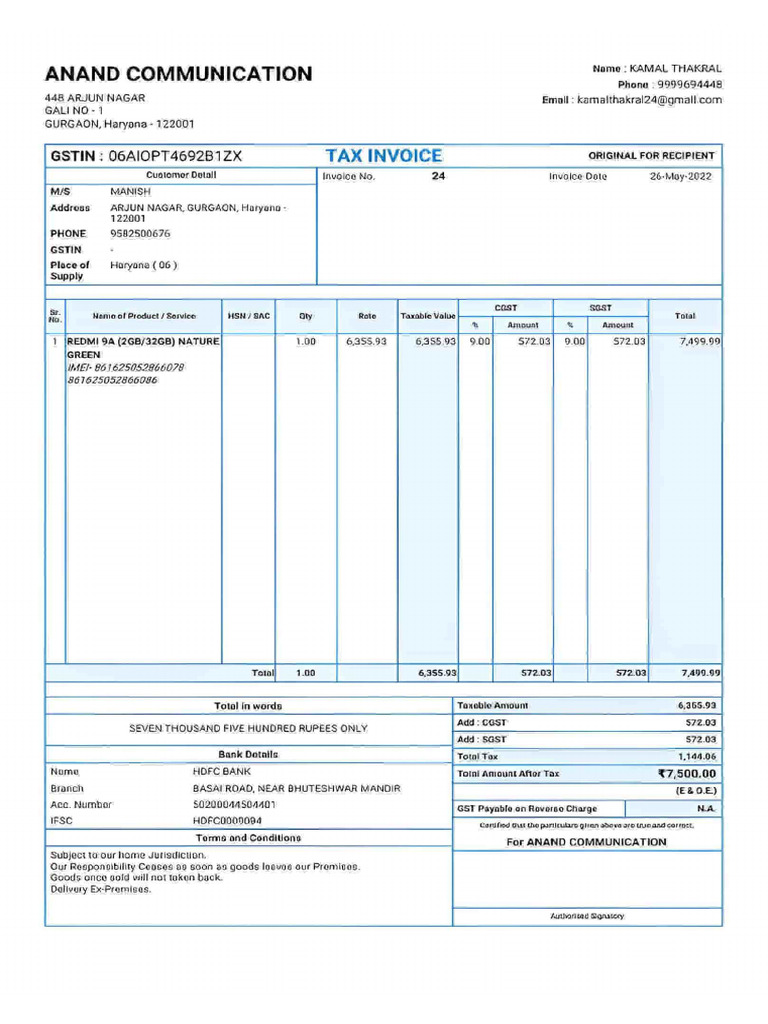 Mobile Bill | PDF