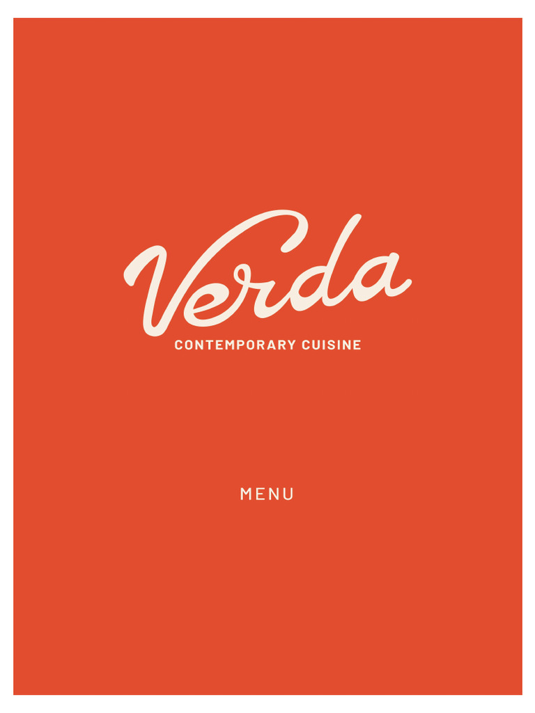 Verda Menu | PDF