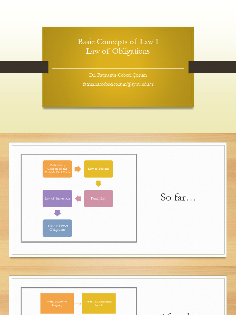 Basic Concepts of Law - Law of Obligation | PDF | Tort | Legal Liability