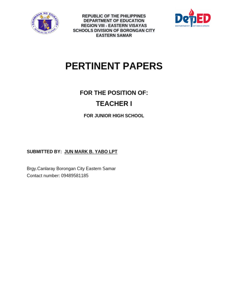 Pertinent Papers | PDF