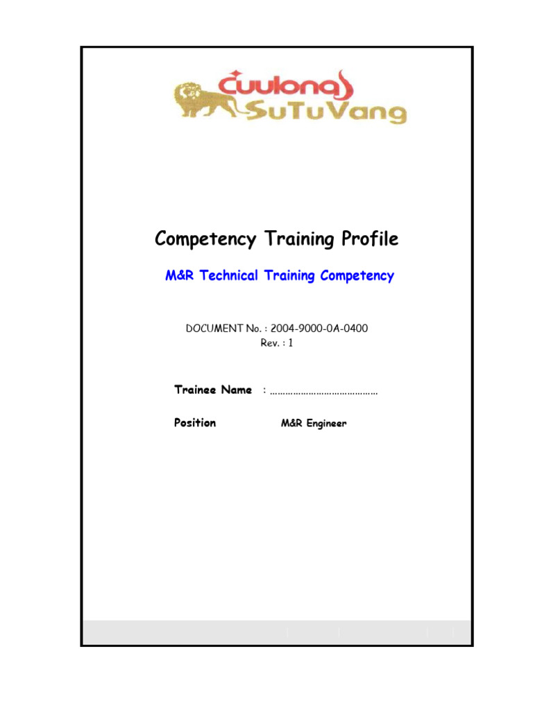 Competency Training Profile Level 2&3- Maximo | PDF