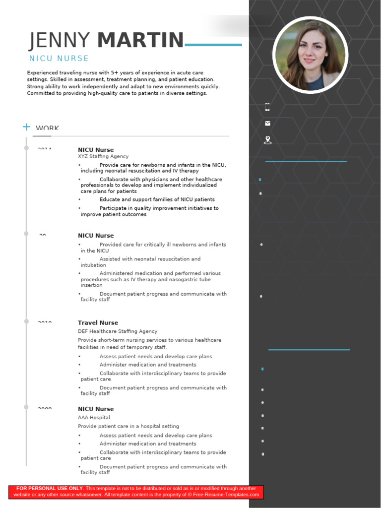 2 NICU Nurse Resume Template | PDF | Neonatal Intensive Care Unit | Nursing