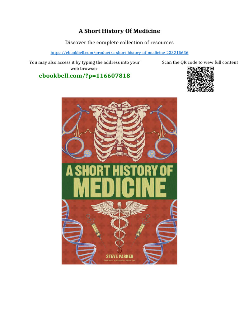 A Short History of Medicine Available Instanly | PDF | Intellectual ...