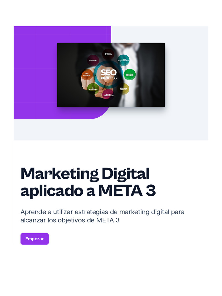 Marketing Digital Aplicado a Meta 3 | PDF | Publicidad digital | Marketing