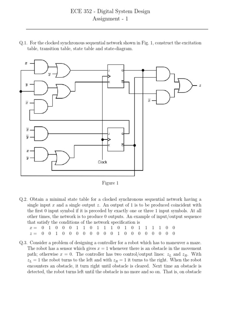 Digital System Design Assignment 1 | PDF