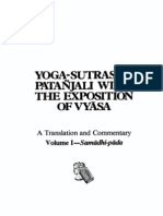 Yoga Sutras of Pata Jali With The Exposition of Vyasa A Translation and Commentary