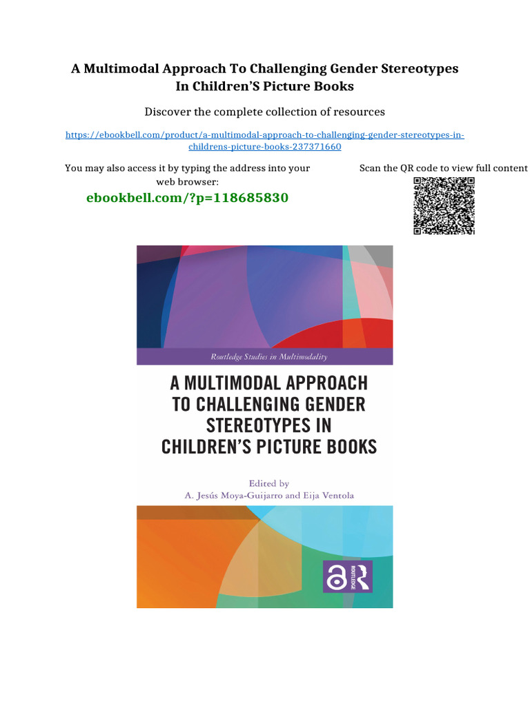 A Multimodal Approach to Challenging Gender Stereotypes in Children’s ...
