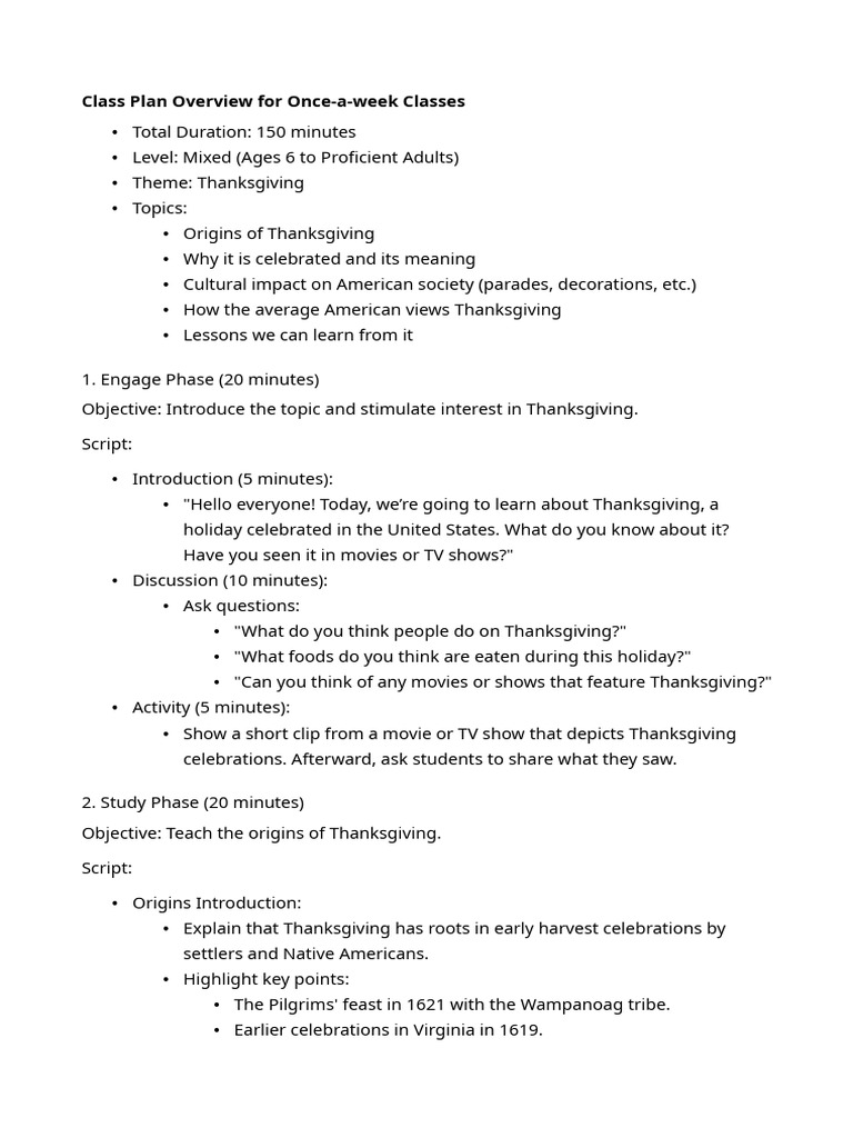 Thanksgiving 2024 Script | PDF | Thanksgiving | Gratitude