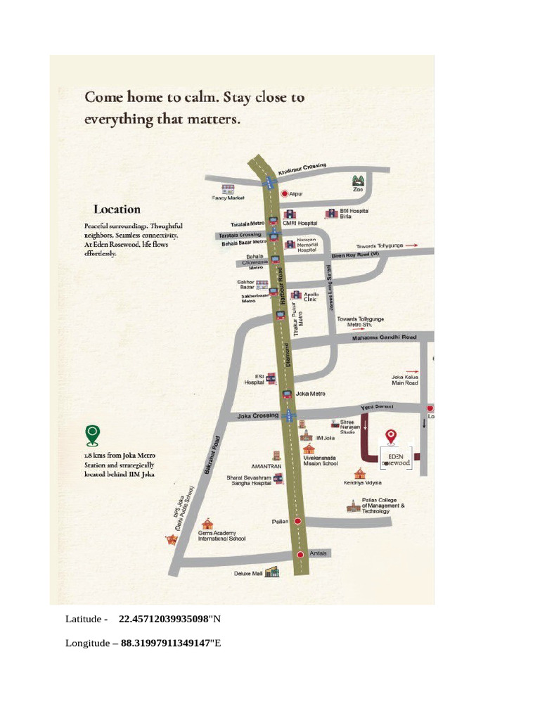 Location Map With Latitude Longitude | PDF