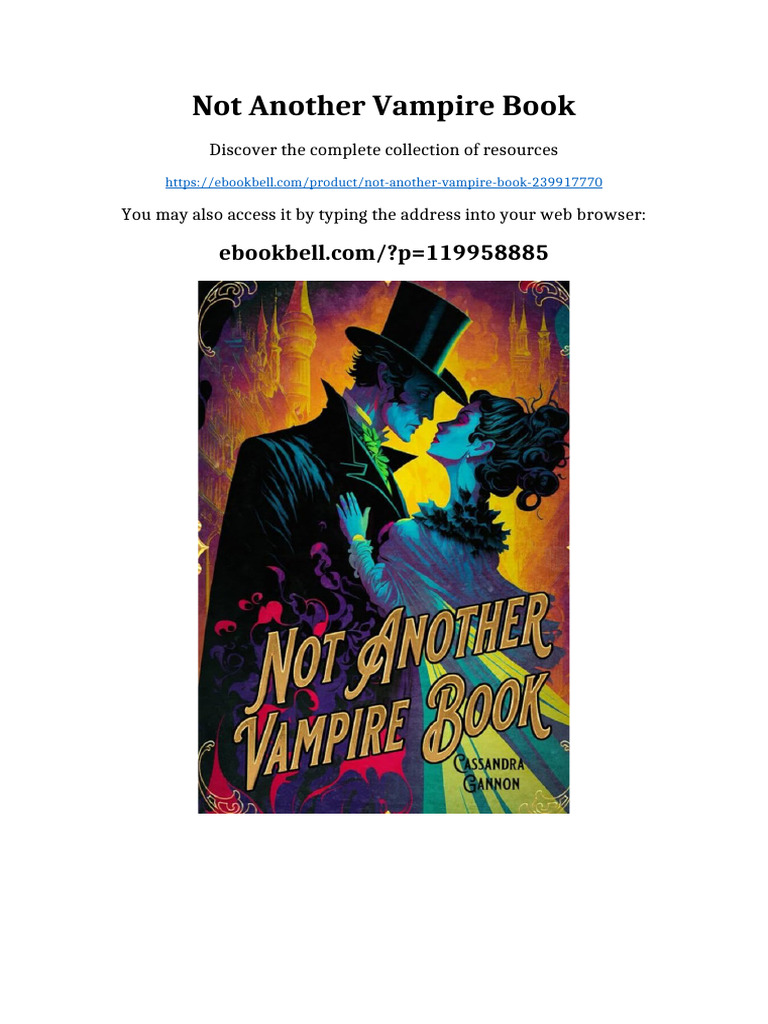 Not Another Vampire Book Updated 2025 | PDF | Distributed Computing ...