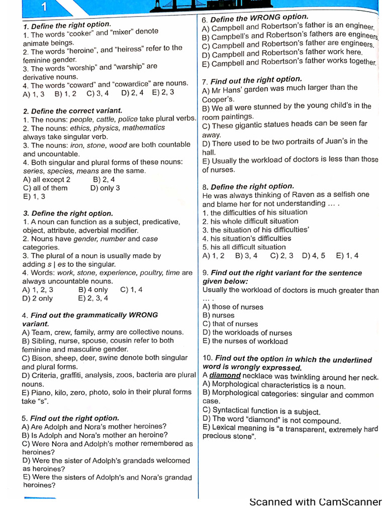 The Noun Taim Teststhe Noun Taim Tests66e03d2177399 | PDF
