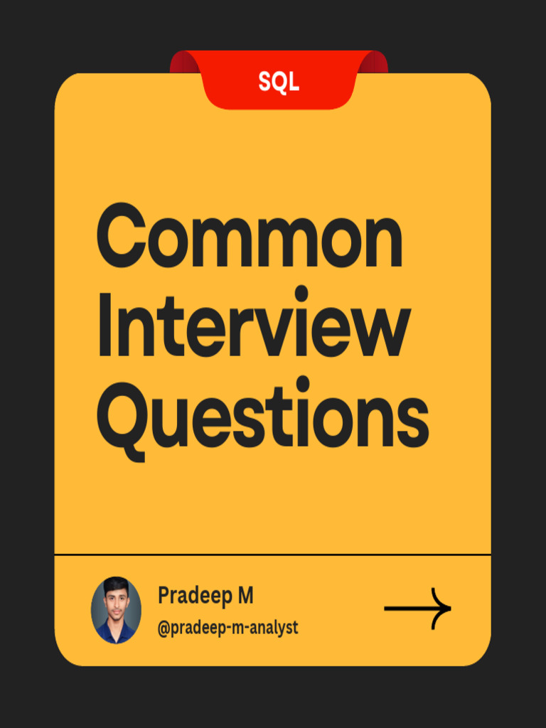 Common Interview Questions | PDF