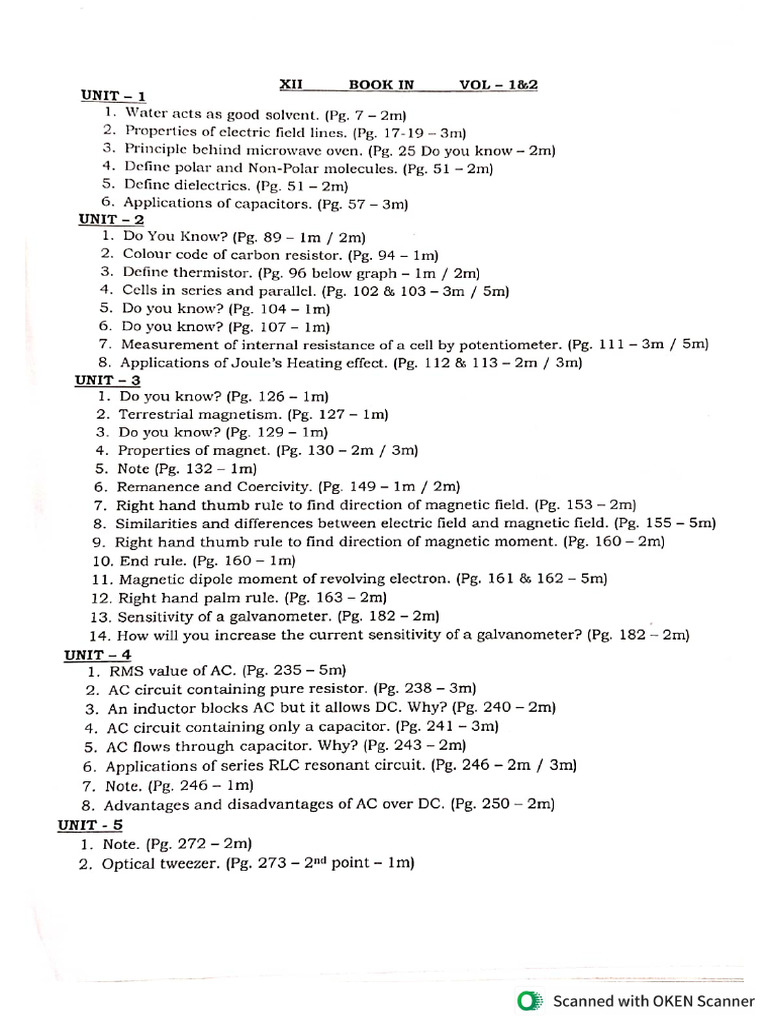 Book in Qns For 12th | PDF