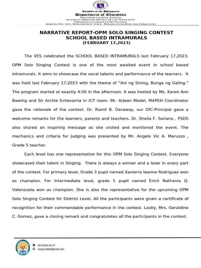 Narrative Opm | PDF