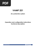 VAMP 321 Arc Flash Protection System | PDF | Power Supply | Electrical ...