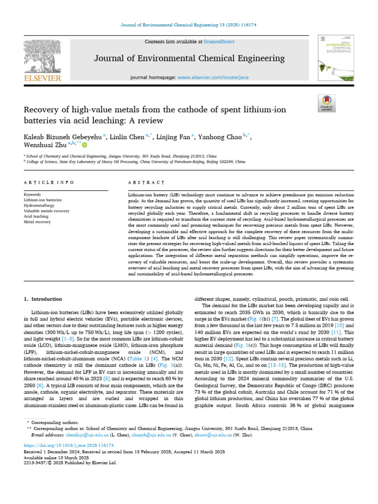 A Review 2025 | PDF | Lithium Ion Battery | Electric Vehicle