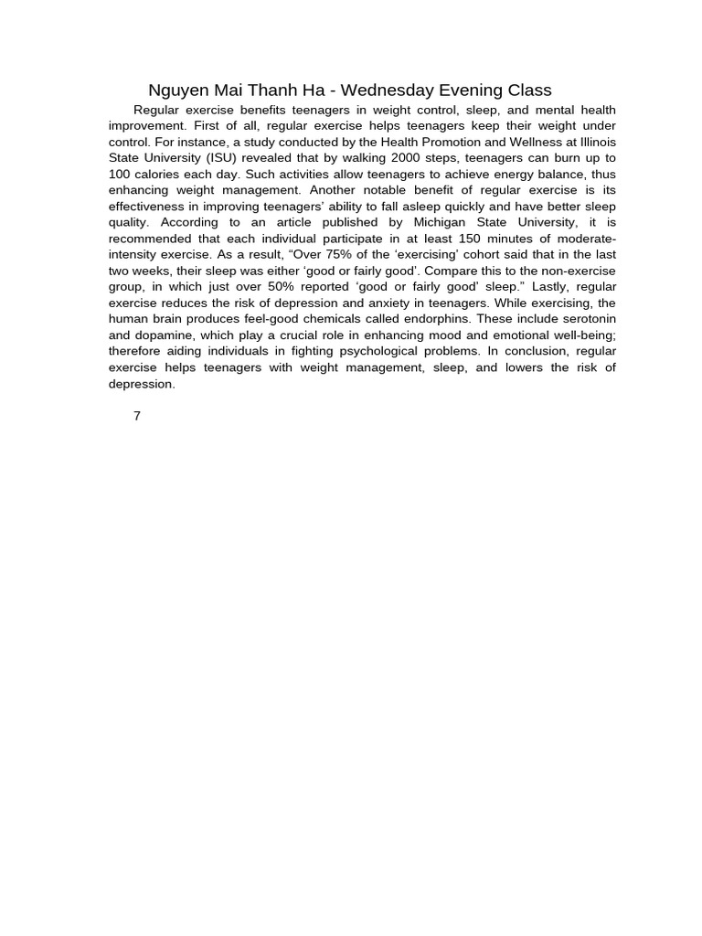1.2. Regular Exercise | PDF