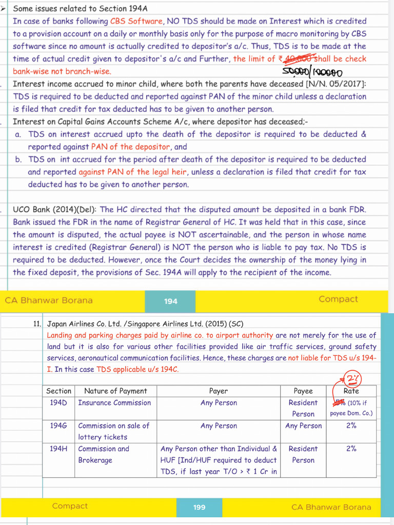 TDS TCS Corrections | PDF