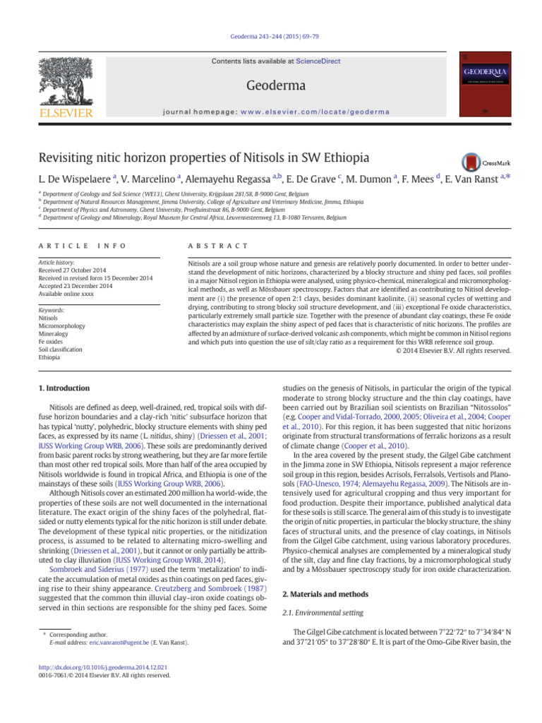 Nitisols | PDF | Soil | Minerals