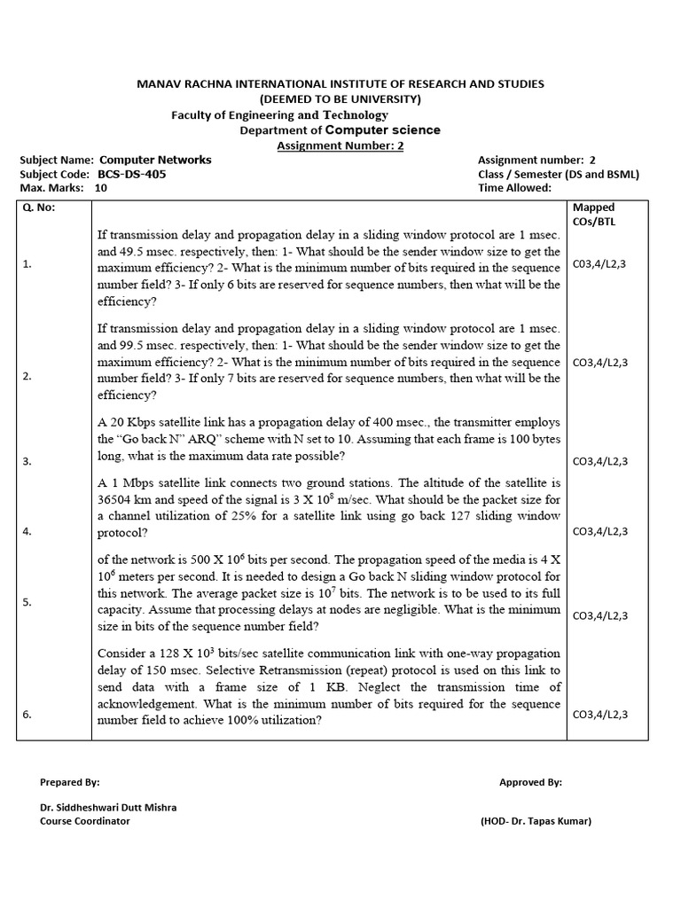 CN Assignment 2 | PDF | Computer Data | Internet Protocols