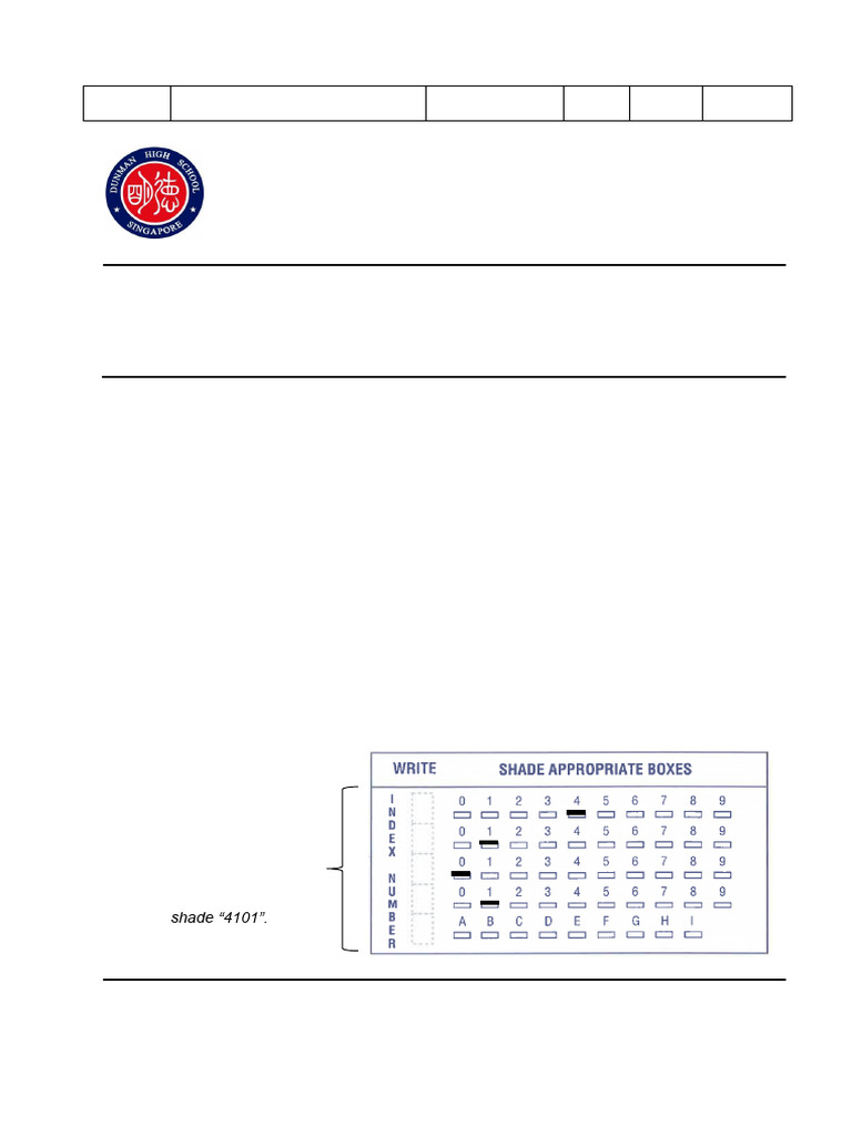 DHS 2023 Y5 H2 Promo Paper 1 | PDF | Dna | Dna Sequencing