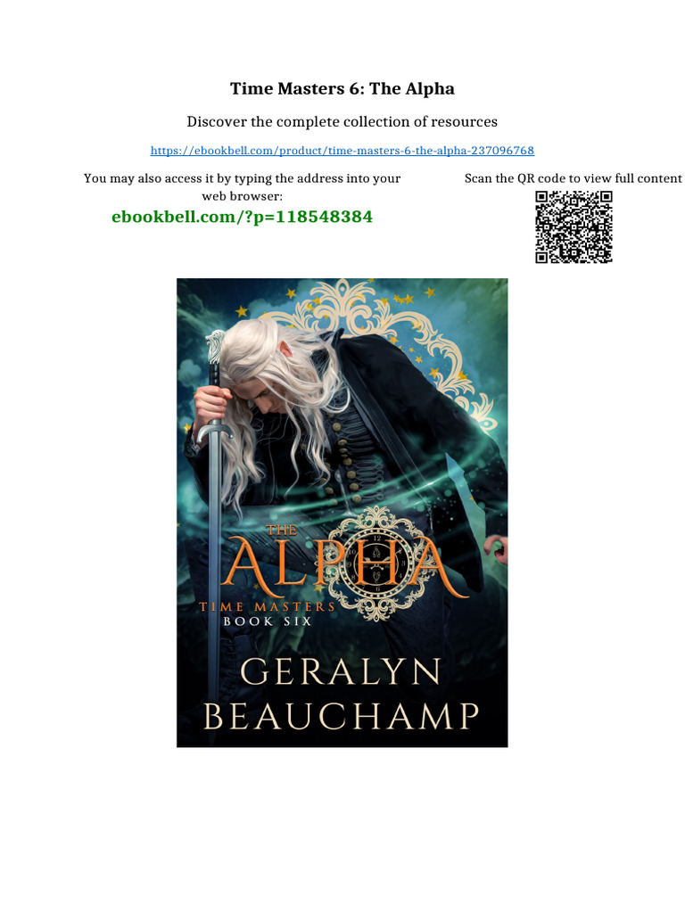 Time Masters 6: The Alpha Full Chapters Included | PDF | Euclidean ...