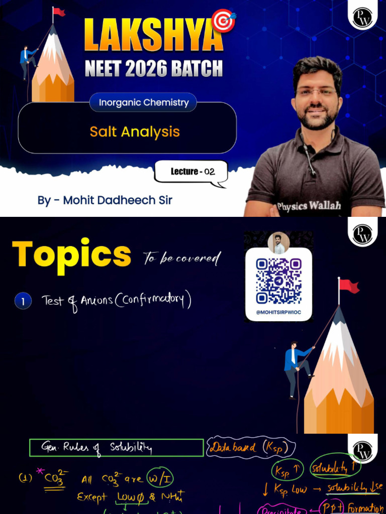 Salt Analysis 02 Class Notes.pdf | PDF
