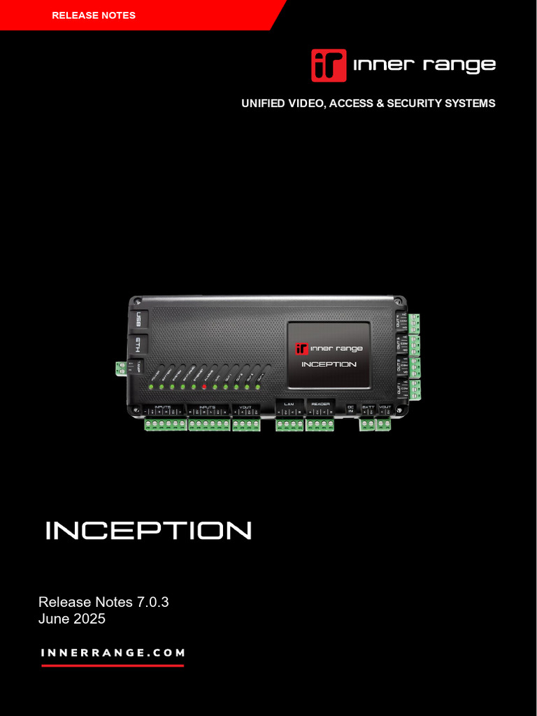 Inception Release Notes 7.0.3.8323 | PDF | Security | Computer Security