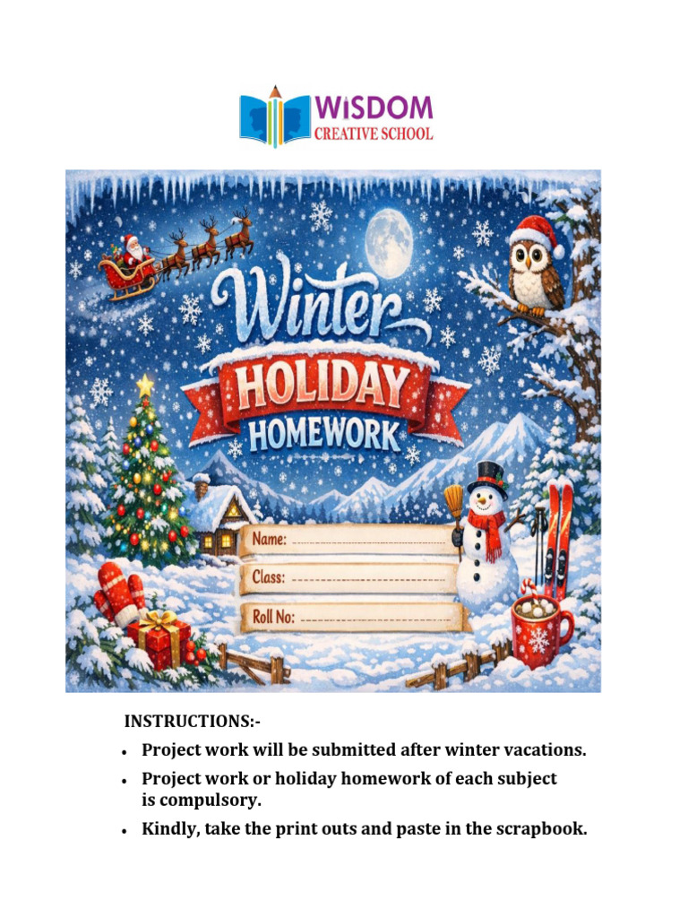Holiday Homework Class 4th Copy | PDF | Chess Openings | Chess