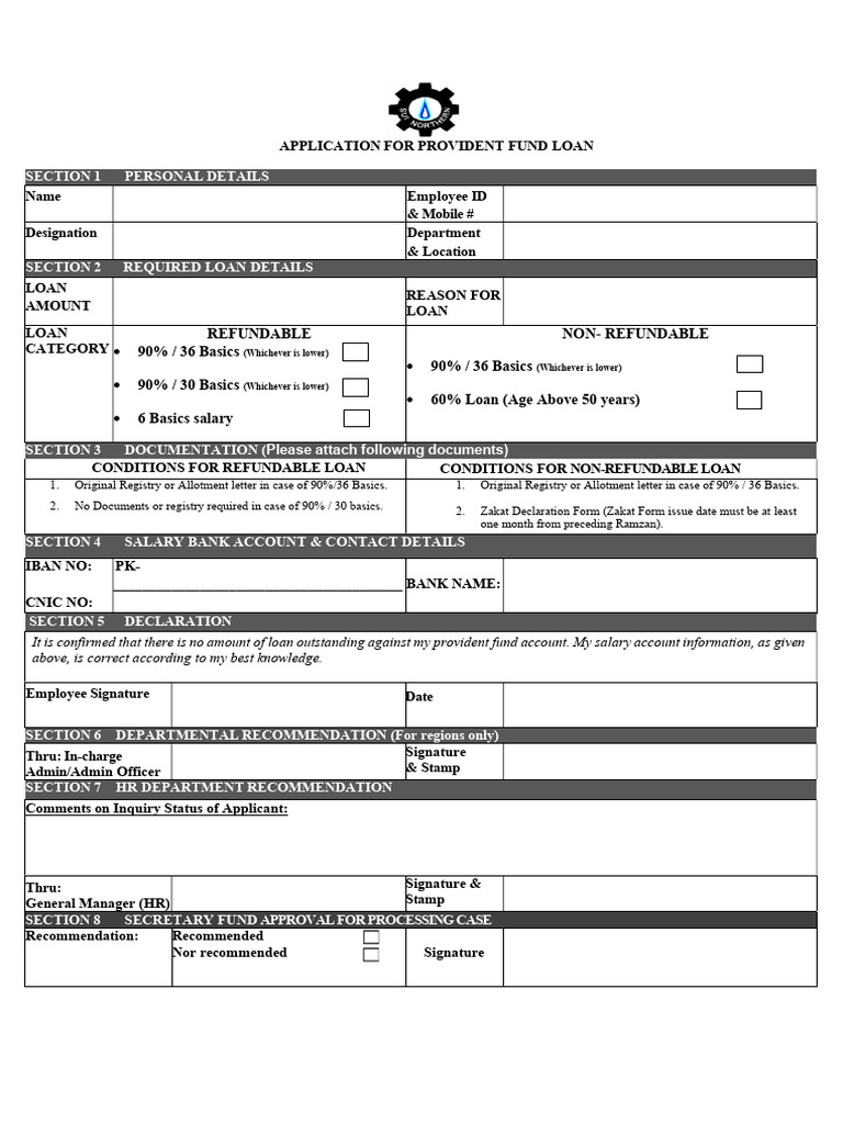 APPlication Form PF | PDF | Financial Services