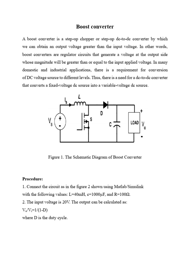 Boost Converter | PDF