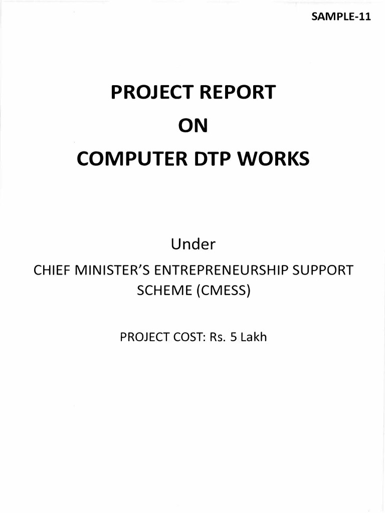DTP Works Project Report | PDF | Financial Accounting | Business Economics