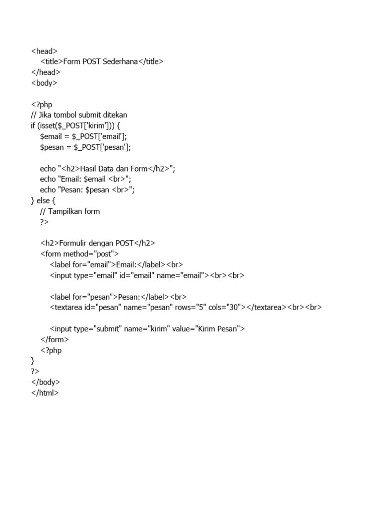 Form Post | PDF