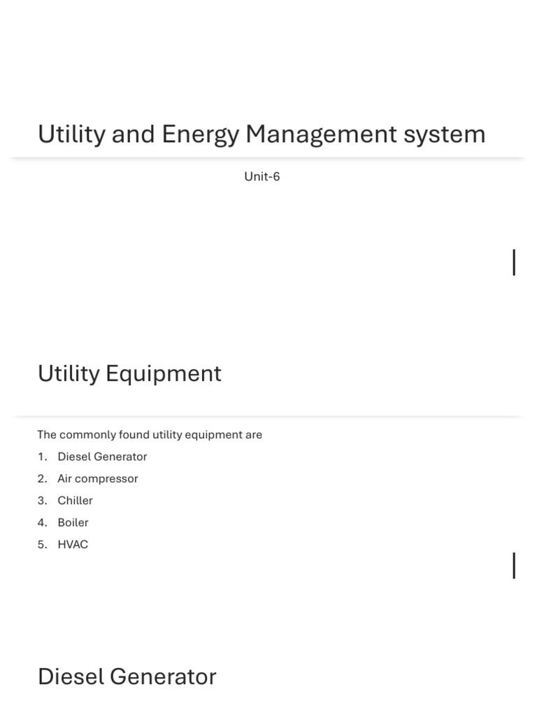 Unit-6 Energy Management System | PDF | Engines | Mechanical Engineering