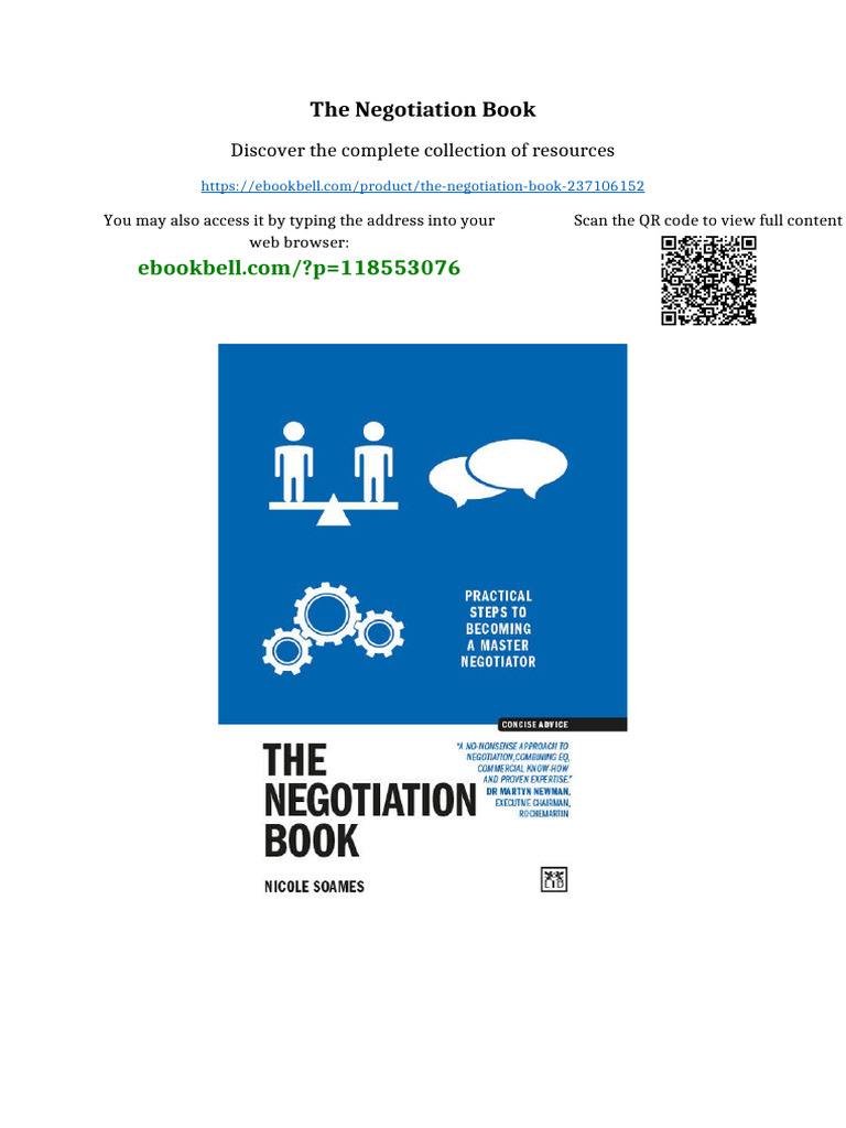 The Negotiation Book Available Full Chapters | PDF | Fibers | Yarn