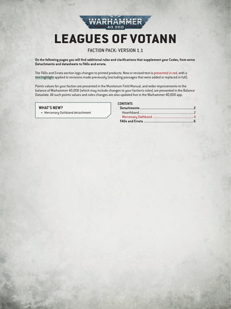 Codex - Leagues of Votann - Faction Pack | PDF | Combat | Military Science