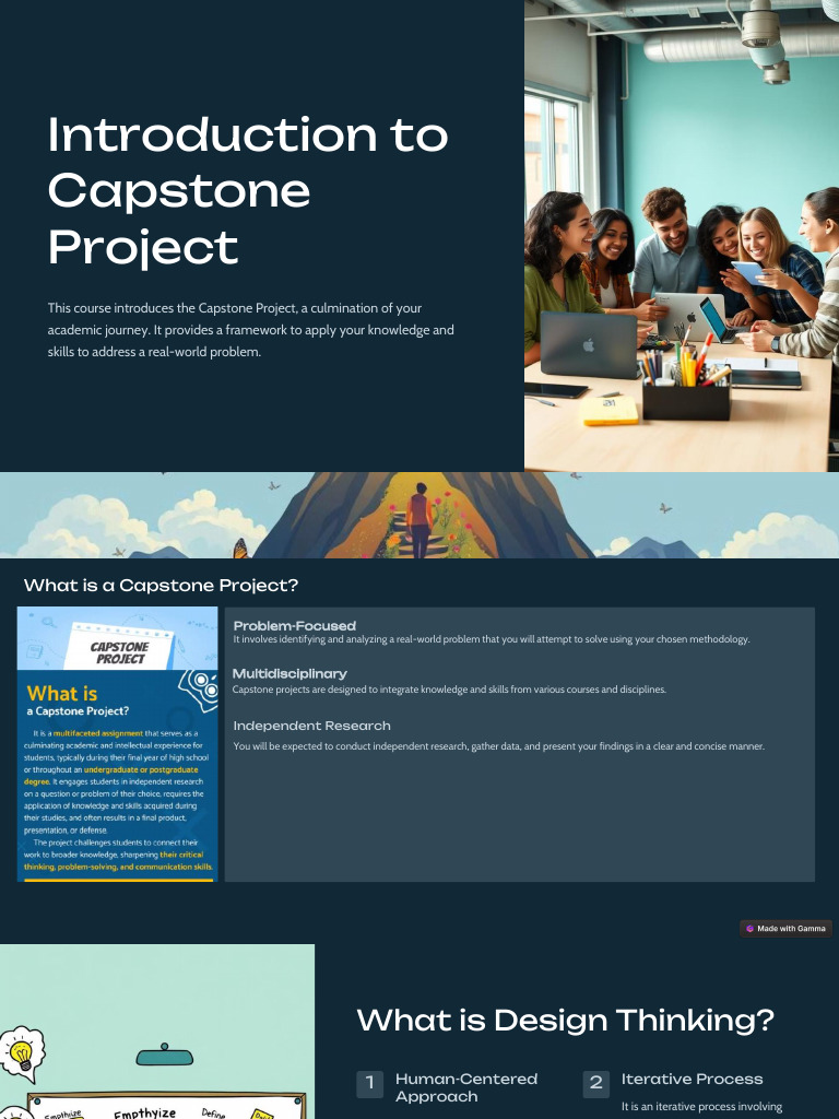 Introduction To Capstone Project | PDF | Design Thinking | Thought