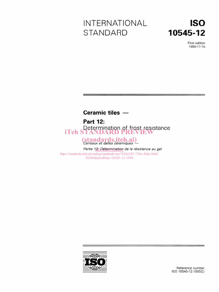 Iso 10545 12 1995 | PDF | International Organization For ...