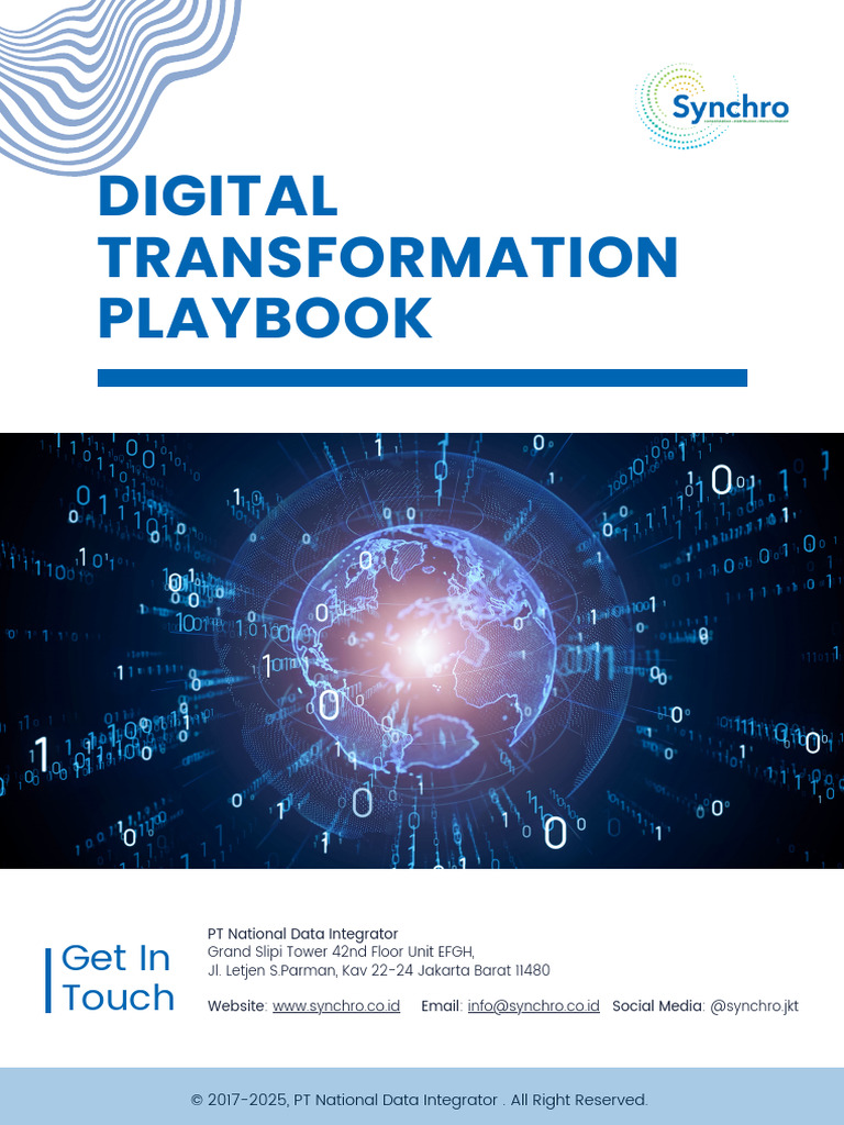New Digital Transformation Playbook - Synchro | PDF | Innovation ...